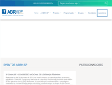 Tablet Screenshot of abrhsp.org.br